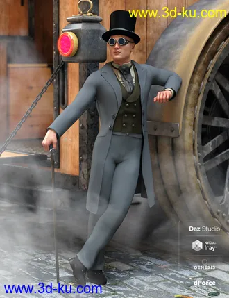 3D打印模型dForce Steampunk Classic for Genesis 8 Male(s)的图片