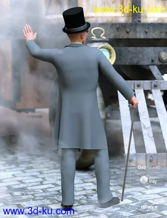 3D打印模型dForce Steampunk Classic for Genesis 8 Male(s)的图片