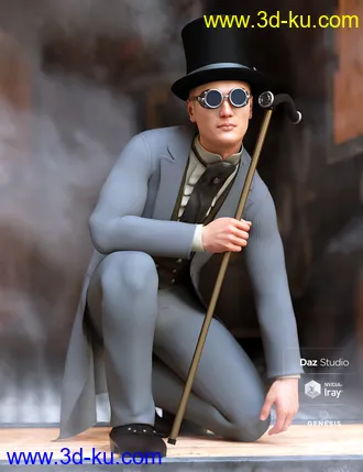 3D打印模型dForce Steampunk Classic for Genesis 8 Male(s)的图片