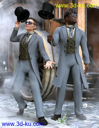3D打印模型dForce Steampunk Classic for Genesis 8 Male(s)的图片