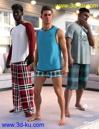 3D打印模型dForce Stellan Lounge Wear - Elan的图片
