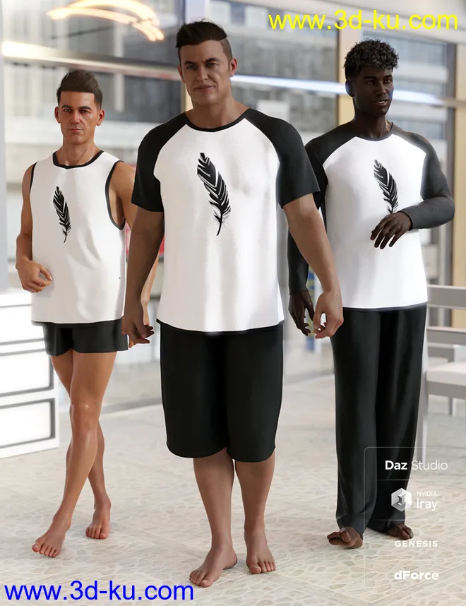 dForce Stellan Lounge Wear - Elan模型的图片2