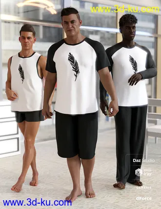 3D打印模型dForce Stellan Lounge Wear - Elan的图片