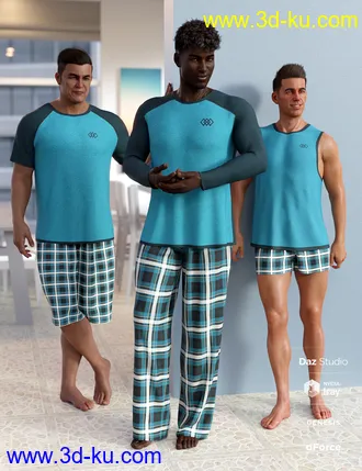 3D打印模型dForce Stellan Lounge Wear - Elan的图片