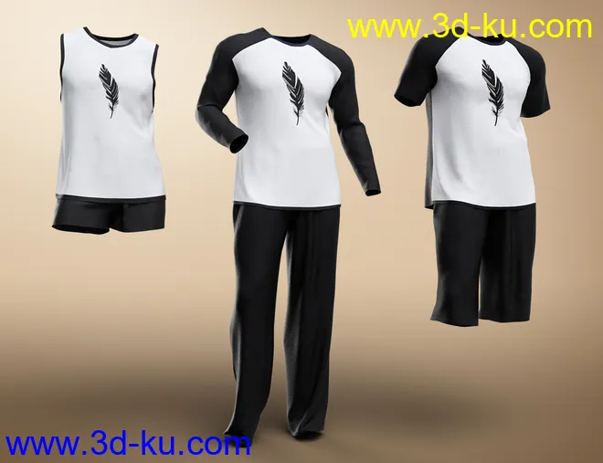 dForce Stellan Lounge Wear - Elan模型的图片6