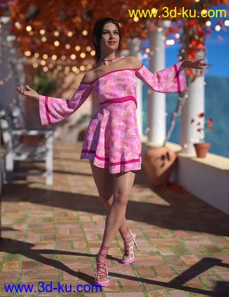 3D打印模型dForce Sugar Dreams Outfit for Genesis 8 Female(s)的图片