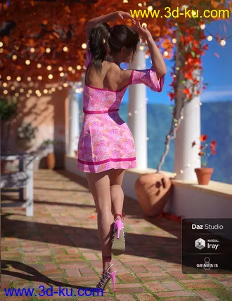3D打印模型dForce Sugar Dreams Outfit for Genesis 8 Female(s)的图片