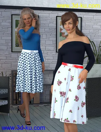 3D打印模型dForce Summer Fashion Outfit for Genesis 8 Female(s)的图片