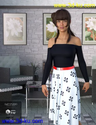 3D打印模型dForce Summer Fashion Outfit for Genesis 8 Female(s)的图片