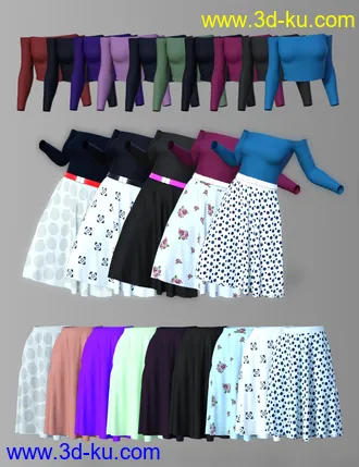 3D打印模型dForce Summer Fashion Outfit for Genesis 8 Female(s)的图片