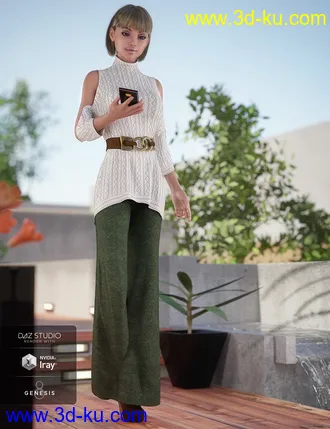 3D打印模型dForce Sweater Outfit Textures for Genesis 8 Female(s)的图片