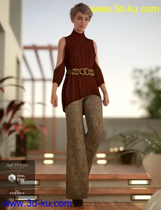 3D打印模型dForce Sweater Outfit Textures for Genesis 8 Female(s)的图片