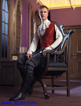 3D打印模型dForce The Count Outfit for Genesis 8 Male(s)的图片