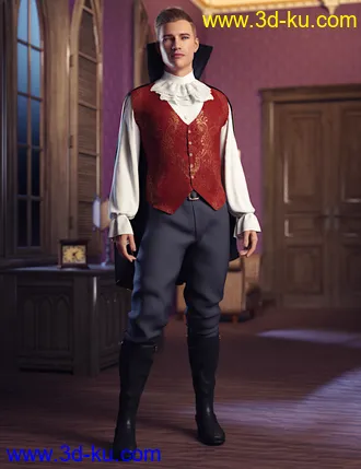 3D打印模型dForce The Count Outfit for Genesis 8 Male(s)的图片