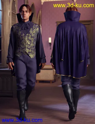 3D打印模型dForce The Count Outfit for Genesis 8 Male(s)的图片