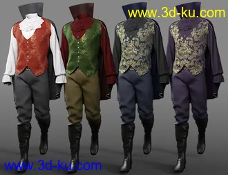 3D打印模型dForce The Count Outfit for Genesis 8 Male(s)的图片