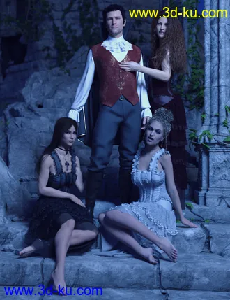 3D打印模型dForce The Count Outfit for Genesis 8 Male(s)的图片