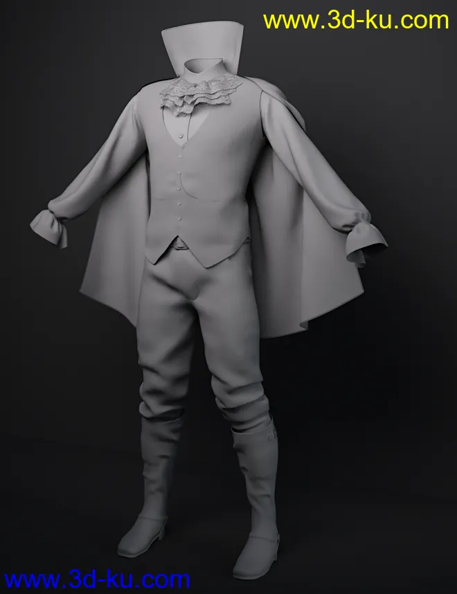 dForce The Count Outfit for Genesis 8 Male(s)模型的图片8