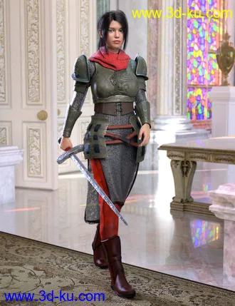 3D打印模型dForce The Dark Hunter for Genesis 8 Female(s)的图片