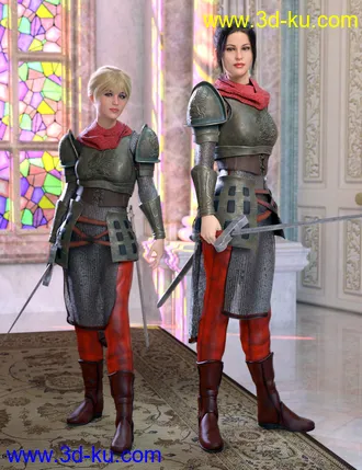 3D打印模型dForce The Dark Hunter for Genesis 8 Female(s)的图片