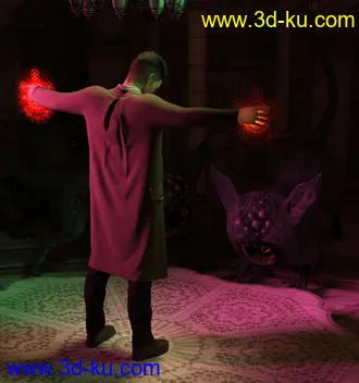 3D打印模型dForce Trench Coat Outfit for Genesis 8 Male(s)的图片