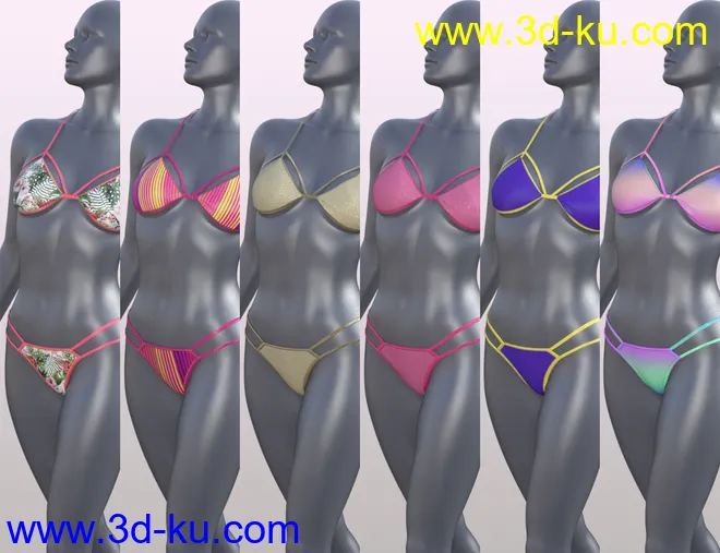 dForce Tropical Day Outfit and Accessories for Genesis 8 Female(s)模型的图片10