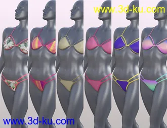 3D打印模型dForce Tropical Day Outfit and Accessories for Genesis 8 Female(s)的图片