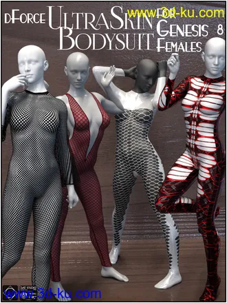 3D打印模型dForce UltraSkin Bodysuit for Genesis 8 Females的图片