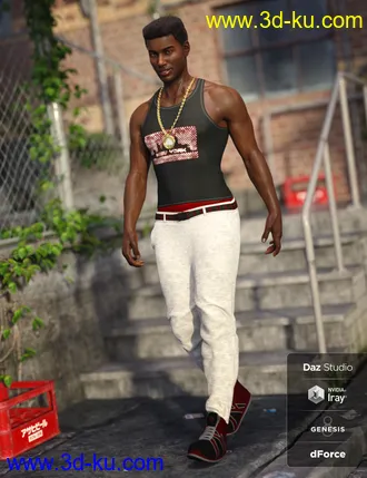 3D打印模型dForce Urban Ace Outfit for Genesis 8 Male(s)的图片