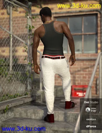 3D打印模型dForce Urban Ace Outfit for Genesis 8 Male(s)的图片