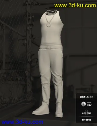 3D打印模型dForce Urban Ace Outfit for Genesis 8 Male(s)的图片