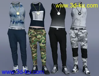 3D打印模型dForce Urban Ace Outfit Textures的图片