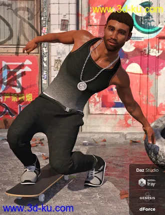 3D打印模型dForce Urban Ace Outfit Textures的图片