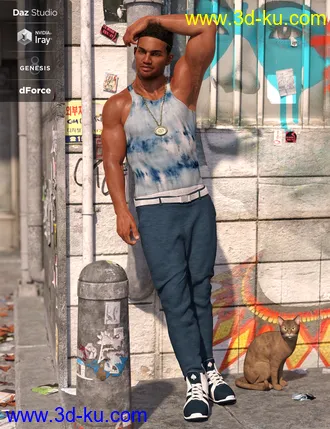 3D打印模型dForce Urban Ace Outfit Textures的图片