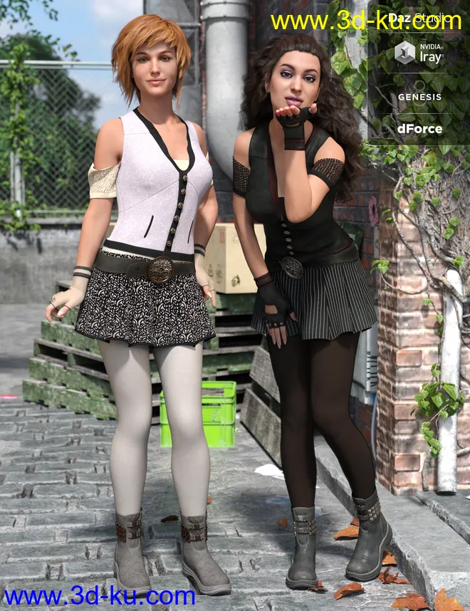 dForce Urban Adventure Textures模型的图片1