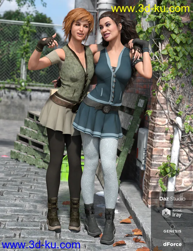 dForce Urban Adventure Textures模型的图片6