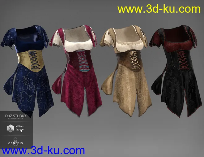 dForce Willow Outfit Textures模型的图片2