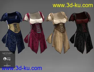 3D打印模型dForce Willow Outfit Textures的图片