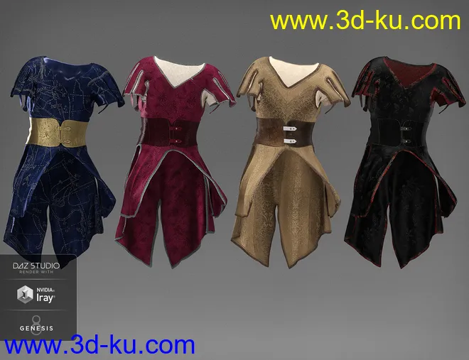 dForce Willow Outfit Textures模型的图片3