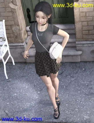 3D打印模型dForce Young Casual Style Outfit for Genesis 8 Female(s)的图片