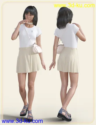 3D打印模型dForce Young Casual Style Outfit for Genesis 8 Female(s)的图片