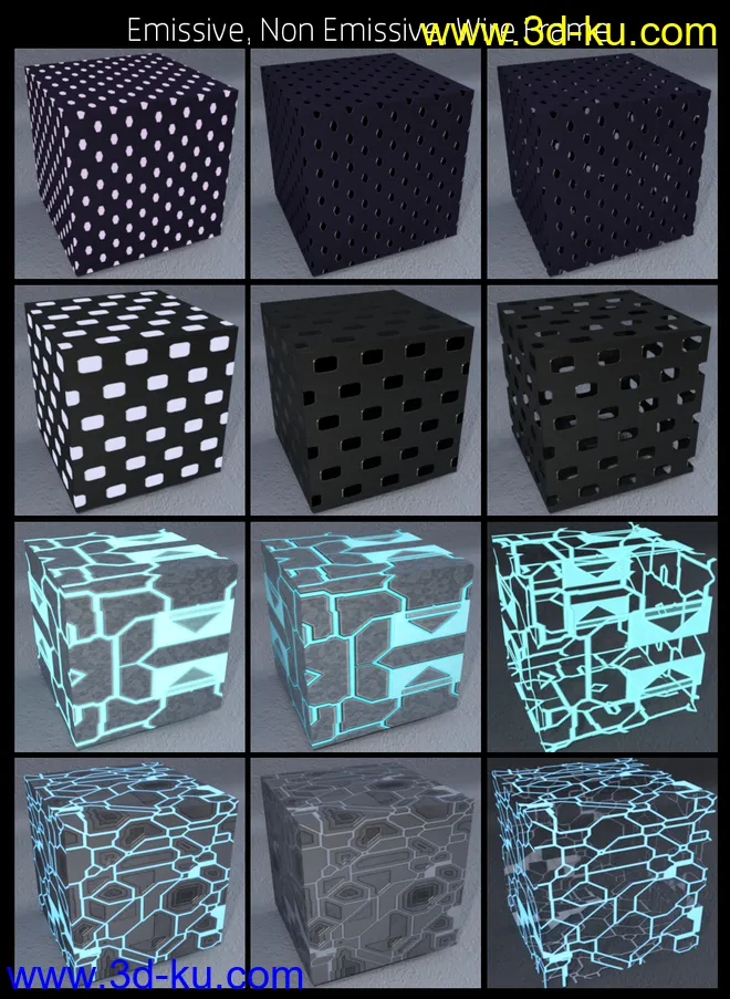 DG Iray Sci-Fi Surface Lights Shader模型的图片4