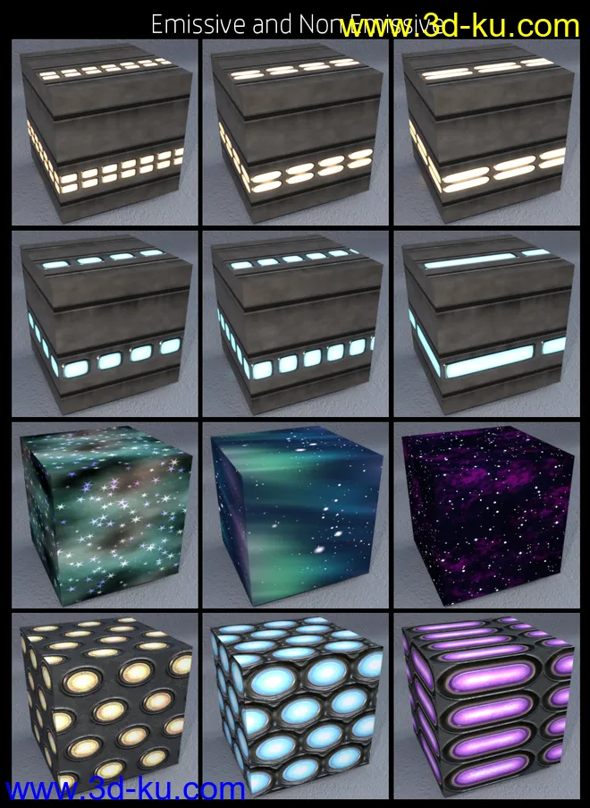 DG Iray Sci-Fi Surface Lights Shader模型的图片5