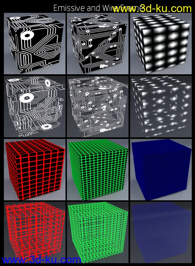 DG Iray Sci-Fi Surface Lights Shader模型的图片6