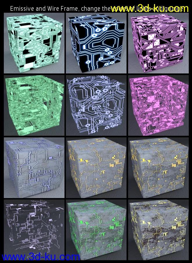 DG Iray Sci-Fi Surface Lights Shader模型的图片10