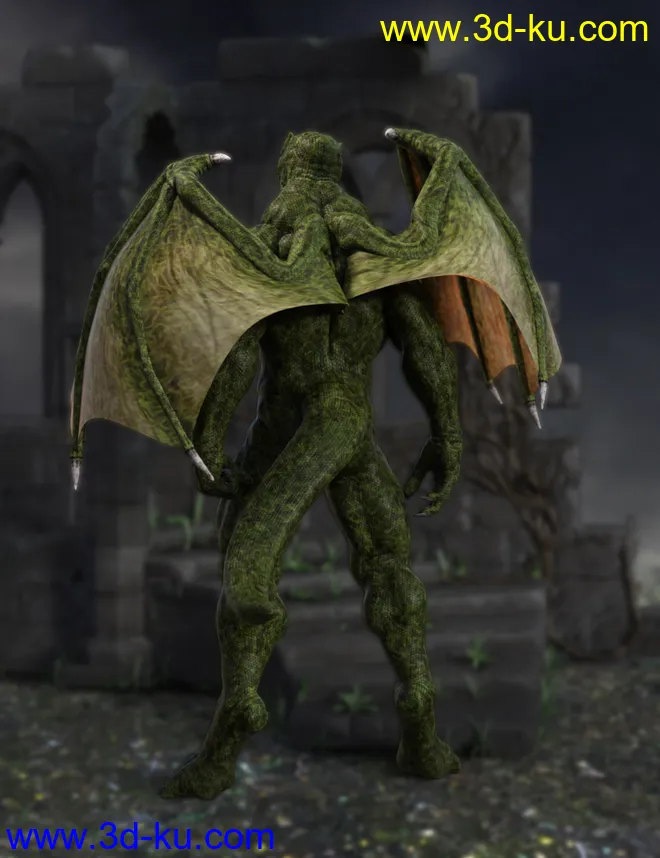 Dragkon for Genesis 8 Male模型的图片3