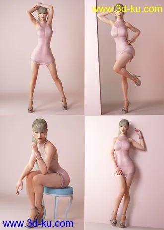 3D打印模型DressUp Collection Outfits and Poses for Genesis 8 Female的图片