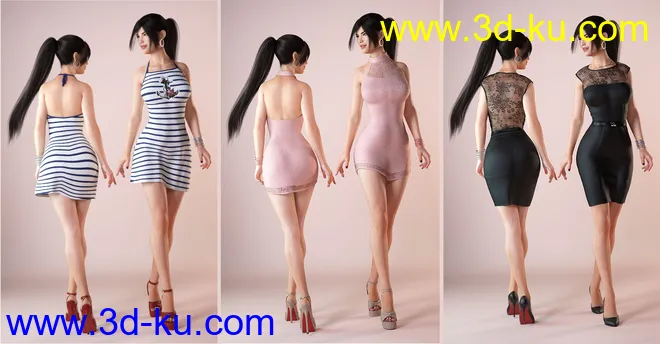 DressUp Collection Outfits and Poses for Genesis 8 Female模型的图片9