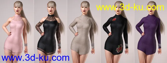 DressUp Collection Outfits and Poses for Genesis 8 Female模型的图片10