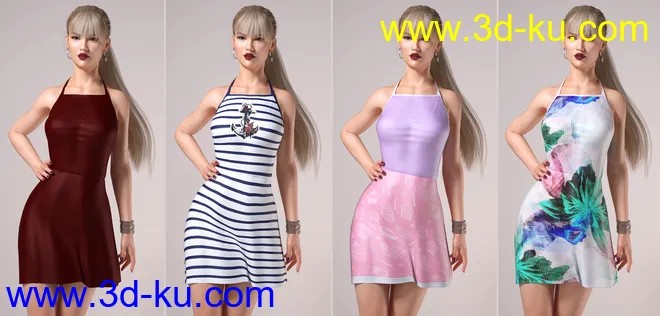 DressUp Collection Outfits and Poses for Genesis 8 Female模型的图片11